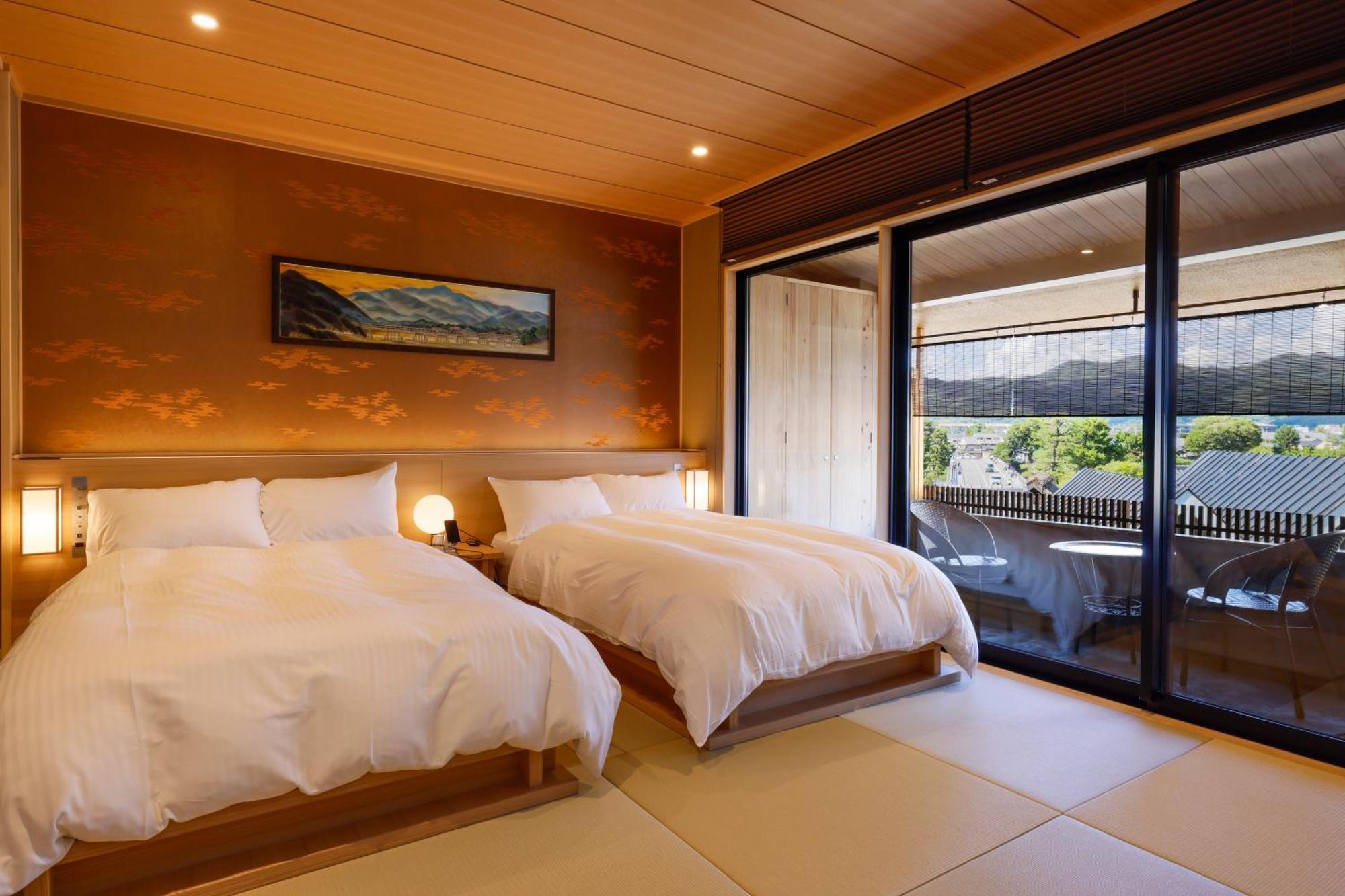 Kyoto Arashiyama Onsen Ryokan Togetsutei Kültér fotó